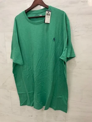NWT Ralph Lauren Big & Tall HEATHER GREEN Short Sleeve Crewneck T Shirt 2XLT P47 - Image 1 of 4