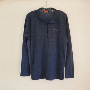 Merrell Pullover L blau 1/4 Zip Pulli Wiking Jogging Langarm - Bild 1 von 13