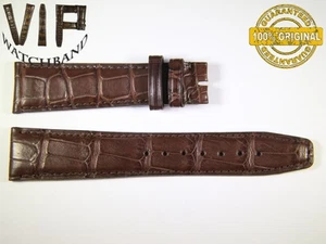 NEW A12163 OEM Authentic IWC strap 20 mm croco IWA12163 BROWN - Picture 1 of 2