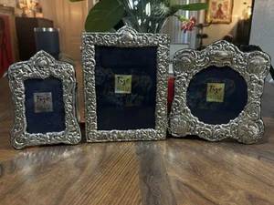 TIZO Photo Frame 925 Sterling Silver Lot of 3 Made in Italy - Picture 1 of 9