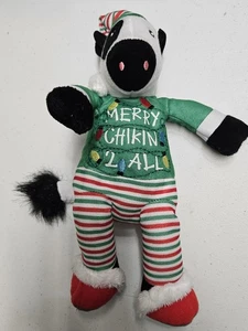 Chick-fil-A Peluche Vaca Feliz Chikin 2 Todo Navidad Pijama 2022 Vacaciones Relleno - Imagen 1 de 4