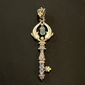 Llave delfín Barbara Bixby MOP con piedras preciosas detalles en oro de 18k - Imagen 1 de 5