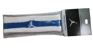 Diadema vintage Jordan Jumpman azul negro bloque de color rizo para hombre talla única NUEVA - Imagen 1 de 2