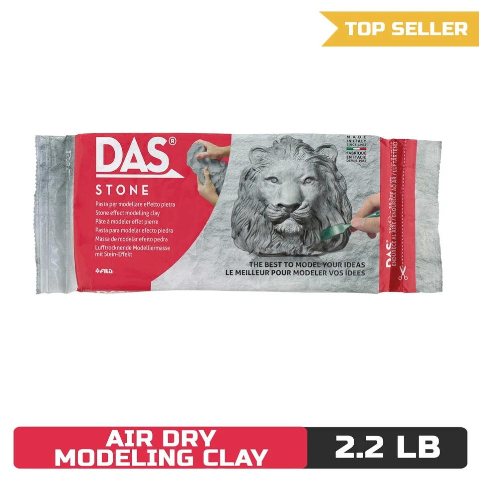 Arcilla de modelado seca al aire DAS, piedra, 2,2 libras Foto 1 de 4