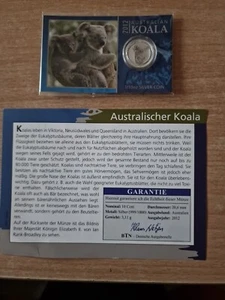 AUSTRALIEN 10 Cents 2012: AUSTRALIAN KOALA  999 SILBER - Bild 1 von 6