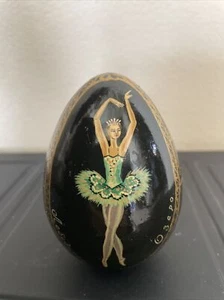 Handgefertigtes Uhrwerk folgen musikalischer Kunst Schwanensee Ei - Bild 1 von 7