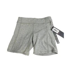 Kyodan Active Girls Biker Shorts Size XL Gray Pockets Stretch Activewear New - Picture 1 of 4