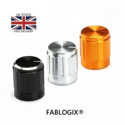 Aluminium Potentiometer Knurled Knob Caps Volume Control For 6mm Dia Shaft Hole - Image 1 of 4