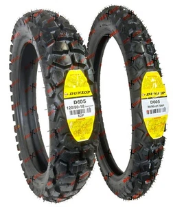 DUNLOP D605 90/90-21 120/80-18 Front Rear Tire Set Dual Sport Tires DOT - Picture 1 of 10