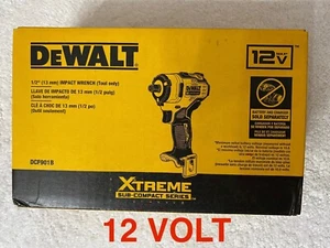 Neu Dewalt Xtreme DCF901B 12 V Max 1/2" bürstenloser Schlagschrauber nur Werkzeug (Neu im Karton) - Bild 1 von 6