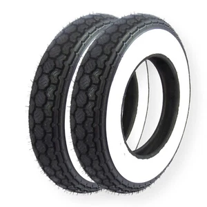 Vespa Lambretta LML Scooter Continental K62 Whitewall Tyre 350 X 10 x2 Bundle - Picture 1 of 1