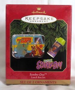 Hallmark Keepsake Ornament Scooby-Doo! Lunch Box Set -1999- New in Box