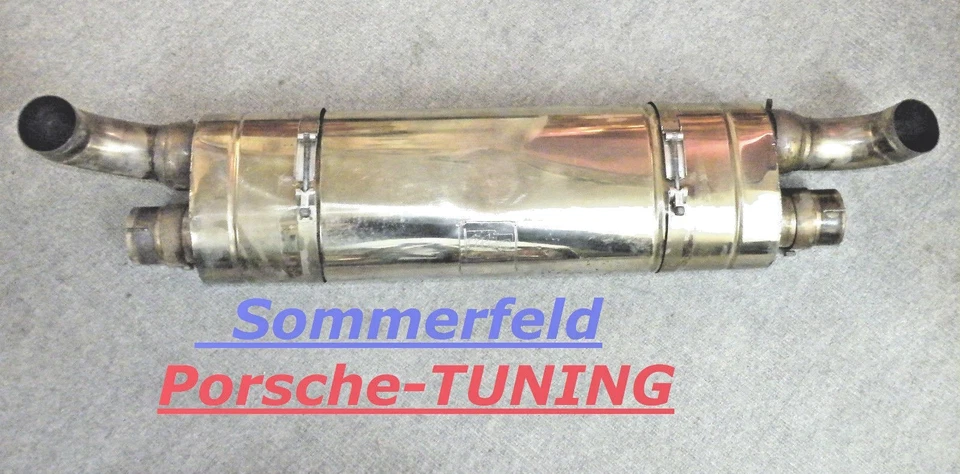 Porsche 997 Turbo MK2 Sports Exhaust Tubi Style Sport Sound Exhaust Muffler +108db - Image 1 of 1