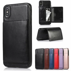 Flip Leather Card Wallet Case Cover For iPhone 17 Pro Max 16 15 14 13 12 11 XR - Picture 1 of 14