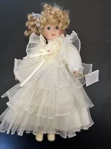 Vtg American SweetHeart Collection Hand Made 17” Porcelain Doll Blythe W/Tag - Picture 1 of 7
