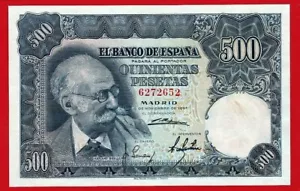 XF+, 500 Pesetas, 1951 ''Benlliure'' senza serie, SPAGNA, scarsa - Foto 1 di 2