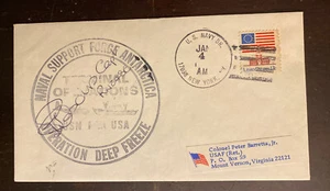 1978 Antarctic Polar Cover US Naval CAPTAIN SIGNED OPERATION DEEP FREEZE 1355 - Picture 1 of 3