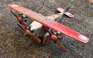 Rare Antique Steelcraft Pressed Steel Army Scout Plane Toy Airplane NX110 - Picture 1 of 17