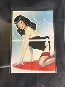 BETTIE PAGE philly show promo card 2012 Veronica O'Connell UNCUT RARE - Picture 1 of 6