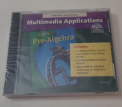 NIP Pre-Algebra CD-ROM Virtual Activities Multimedia Application 13 Activities - Image 1 of 4