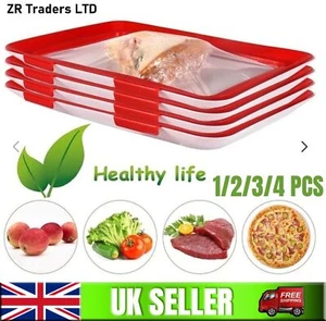 Creative Reusable Food Preservation Tray Fresh Storage Container Serving Tray - Picture 1 of 9
