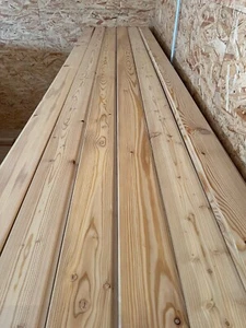Profilholz Lärche 22x115mm 2,3,4m Länge, Nut Feder Paneele, Hartholz - Bild 1 von 6