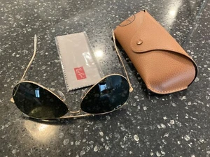 Ray Ban Aviator Sonnenbrille polarisiert 62mm groß - Bild 1 von 3
