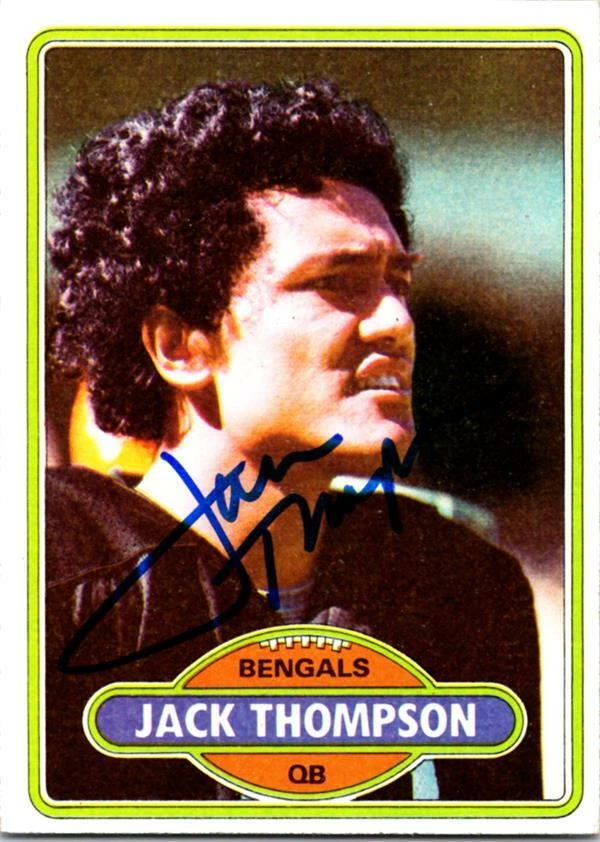 Jack Thompson autographed Football Card Tampa Bay Buccaneers, SC 1984 Topps #372 - Image 1 of 1