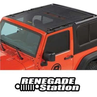 Jeep Wrangler JK 2 Porte Sun Bikini Top Safari Style Mesh Bestop 07-18 - Imagen 1 de 4