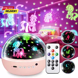 Unicorn Toys for Girls Age 4-6 (93 Modes+Remote Control) 3 Timer+3 Brightness - Picture 1 of 12