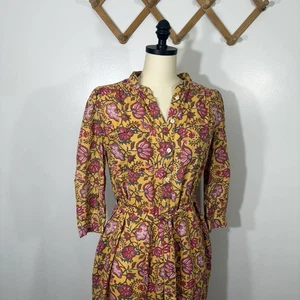 dRA Los Angeles Dress Anthropologie Cotton Floral Maxi Small - Picture 1 of 12
