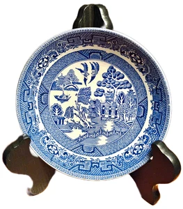 Antike Ridgways - gravierte Töpfer - England - Blue Willow Dessertschale 6 Zoll - Bild 1 von 3