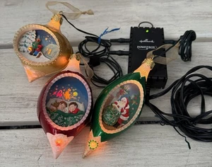Hallmark Illuminations 3er Set Ornamente & Power Box SCHÖN - Bild 1 von 6