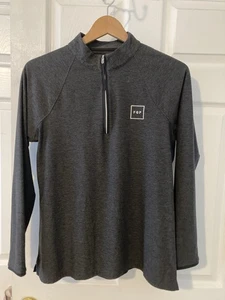 Peter Millar Damen Large grau 1/4 Reißverschluss Pullover Golf Logo Langarm - Bild 1 von 16