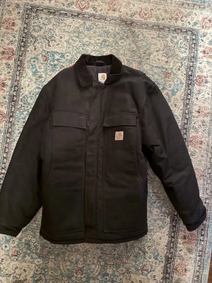 Carhartt  C003 Loose Fit Firm Duck Insulated Traditional Coat Black Medium - Image 1 of 4