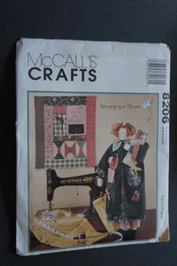McCalls 8206 Sewing Doll with Quilt Sewing Pattern - Picture 1 of 1