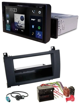 Pioneer DAB MP3 Bluetooth USB Autoradio für Mercedes SLK (R171, 2004-2011) - Bild 1 von 4