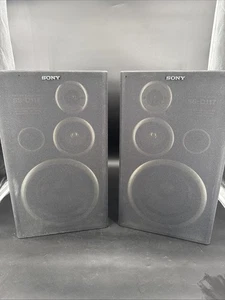 Sony SS-D117 Speakers Pair Tested  Pair of Bookshelf Stereo Speakers - Picture 1 of 8