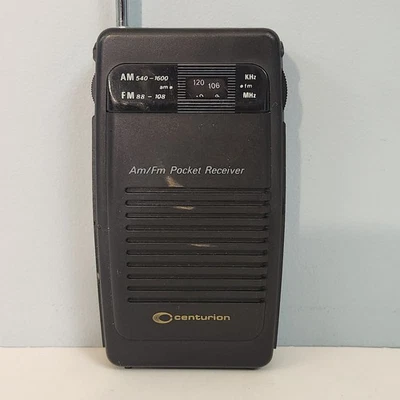 Receptor de radio de bolsillo de mano Centurion AM/FM probado y funcionando modelo E2092  Foto 1 de 4