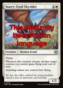 MTG STARRY-EYED SKYRIDER FOIL EXC - CAVALCACIELO SOGNATRICE 25 - TDM - MAGIC - Imagen 1 de 1