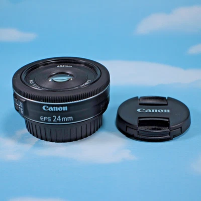 📷 Lente Canon EF-S 24 mm f/2,8 STM Pancake - ¡Limpio, tapas incluidas! 🔍📦 Foto 1 de 4