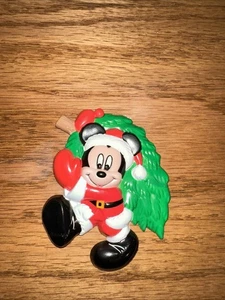 Vintage 1995 Walt Disney Mickey Mouse Weihnachten Santa Kühlschrankmagnet selten - Bild 1 von 2