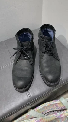 Botas Mark Nason Loretto Cuero Nobuck Negro Para Hombres EE. UU. 10.5 Tobillo Chukka Con Cordones Foto 1 de 4