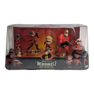 Disney Pixar THE INCREDIBLES 2 Family Figurine Set 5 figures Jakks Dash Jack Mr. - Picture 1 of 16