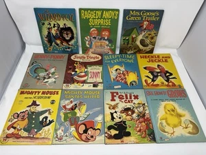 Wonder Books Lot of 11 Childs EASY READERS Oz Raggedy Felix Cat Mighty Mouse VTG - Picture 1 of 24