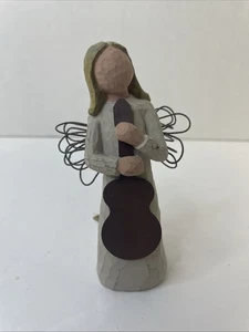 Willow Tree "Angel Of Song" Guitar 2001 Figurine Hanging Ornament 4.5” Tall - Picture 1 of 4