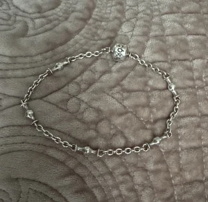 Genuine Pandora Silver 5 Five Clip Station Bracelet 591704 21.5cm long - Picture 1 of 5