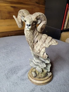 MCSI 2006 12" Bighorn Ram Büste Statue Harz Skulptur Greg Peltzer Wildlife - Bild 1 von 6