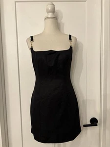 Women’s NWT PEPPERMAYO Aretha Mini Dress in Black Size 6 US - Picture 1 of 10