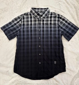Harley Davidson Dip Dye kariertes Button Down Kurzarm Hemd Herren Größe Large - Bild 1 von 7